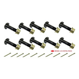 Parafuso Roda Carreta 20x2x75mm 10 9 Com Porca 10 Peças