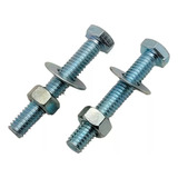 Parafuso Sextavado 5 16 X 2 C Porca E Arruela 50 Unidades