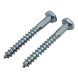 Parafuso Sextavado Soberba Zincado 1 4 X 50mm 100 Unidades