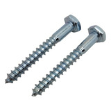 Parafuso Sextavado Soberba Zincado 1 4 X 50mm 100 Unidades