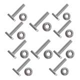 Parafuso T Inox Cabeça De Martelo M8x40mm 10 Un