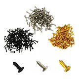 Parafusos Escudo Guitarra Baixo Dourado Cromado Preto 20 Pcs