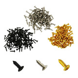 Parafusos Escudo Guitarra Baixo Dourado Cromado Preto 25 Pcs