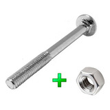 Parafusos Frances Com Porca 5 16 X 4 Zincado E Porca 100