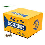 Parafusos Madeira Philips Cab Chata 4 0 X 25 Caixa 500 Pçs