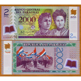 Paraguai 1 Cédula Polímero Plástico 2000 Guaranis Nova Fe