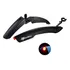 Paralama Bicicleta Rockbros Bike Diant/tras Com Sinalizador Cor Preto