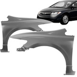 Paralama Civic 2007 2008 2009 2010 11 Cinza