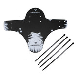 Paralama Dianteiro Nylon Vercelli P Bike Preto branco