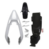 Paralama Dianteiro Traseiro Rabeta Faixa Cb 600 Hornet Preta