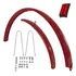 Paralama Para Bike Aro 26 Monark Caloi Completo Vermelho