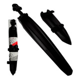 Paralamas Para Bike Absolute City Dianteiro E Traseiro Cor Preto