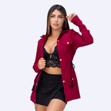 Parca Casaco Parka Sobretudo Jaqueta Feminina