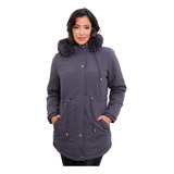 Parka Dupla Face Feminina Casaco Frio Impermeável Promoção