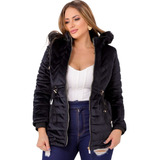 Parka Feminina De Veludo