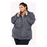 Parka Jaqueta Corta Vento Com Bolsos Até Super Plus Size G9