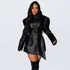 Parka Sobretudo Courino Feminino Elegante Casacos De Inverno