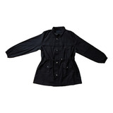 Parka Sobretudo Em Bengaline Jaqueta Casaco Plus Size