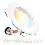 Parmida LED Technologies Parmida Pacote De 12 Iluminação Embutida Led De 5 6 5Cct Regulável 12W 1000Lm 2700K 3000K 4000K 5000K 6000K 5 Cores Selecionáveis Retrofit De Acabamento De Defletor Pod