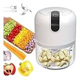 Parron Mini Processador Alimentos Elétrico Com 3 Lâminas De Aço Inoxidável