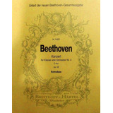 Partitura Beethoven Orchestra No 4 Em Sol Maior Contra Baixo