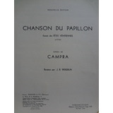 Partitura Canto Piano Chanson Du Papillon