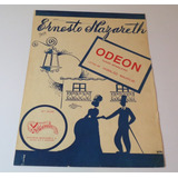 Partitura Odeon Musica Ernesto Nazareth Letra Hubaldo 1926