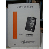 Partitura Piano Confidências Valsa Ernesto Nazareth