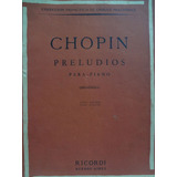 Partitura Piano Preludios Chopin