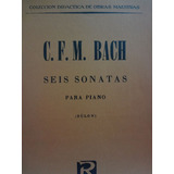 Partitura Piano Seis Sonatas C F M Bach Bulkow 