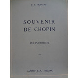 Partitura Piano Souvenir De Chopin F. P. Frontini