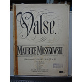 Partitura Piano Valsa In E Moszkowski Op 34 N 1