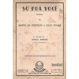 Partitura So Pra Voce