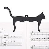 Partituras Suporte Para Violino Com Formato Gato Marcador Música Chapeado Para Piano Livro Teclado Músico Níquel Nanyaciv