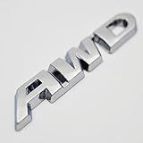 Partsto Emblema Cromado 3d Awd Em Metal Com Pré-adesivo Para Honda Cr-v E Toyota Rav4 Highlander E Nissan Rogue Murano E Mazda Cx E Subaru Outback Forester Decalque De Acabamento De Desempenho Externo