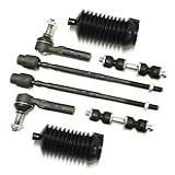PartsW Kit De Suspensão Dianteira De 8 Peças Para Buick Allure 2005 2007 Chevrolet Impala 2000 2003 Mais Terminais De Direção Interna E Externa Com Botas De Fole E Elos De Extremidade De Barra