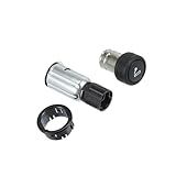 Partuto Conjunto De Isqueiro De Carro Soquete De Acendedor De Cigarro Para Ford E 150 2009 2012 Plástico NO 98AG15052AB Substituição Preta