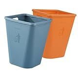 PartyKindom 2 Unidades Lata De Lixo Aberta Latas De Lixo Retrô Recipiente De Lixo Cesto De Lixo Pode Container De Lixo Composteira De Cozinha Simples Caixa De Compostagem Escritório Plástico