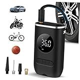 PartyKindom Mini Bomba Pneu Elétrica Autopropelida Portátil Portátil Carregamento Sem Fio Display Digital Bomba Ar Carro Inflador Pneus Para Bomba Pneu Carro Bomba