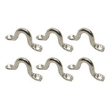 Passa Cabo Alça Omega Inox Amarração Lancha 10mm   6unidades