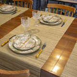 Passadeira Para Mesa Em Junco 1 50mt X 40cm Caminho Mesa
