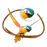 Passaro Arara Amarela Decoracao