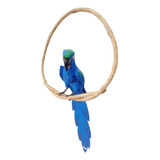 Pássaro Arara Azul   Decoração   Asa Fechada M 75cm