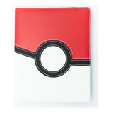 Pasta Álbum Fichário C  Elástico 360 Bolsos Pokémon Pokebola