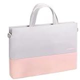 Pasta Bolsa Notebook 15-6 Com Alça Impermeável De Ombro Feminina -Rosa-