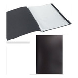 Pasta Catalogo A3 Preta 40 Envelope Plastico Expor Desenhos
