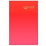 Pasta Catalogo Clear Plastic Folder Pp Of.c/20 Env.vermelha, Plast Park, 3187, Vermelha, Caixa Com 10 Unidades