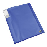 Pasta Catalogo Escritorio 20 Envelopes A4 Organizadora Cor Azul