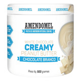Pasta De Amendoim Chocolate Branco Com Mel Amendomel 500g