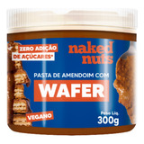 Pasta De Amendoim Com Wafer De Chocolate Naked Nuts 300g